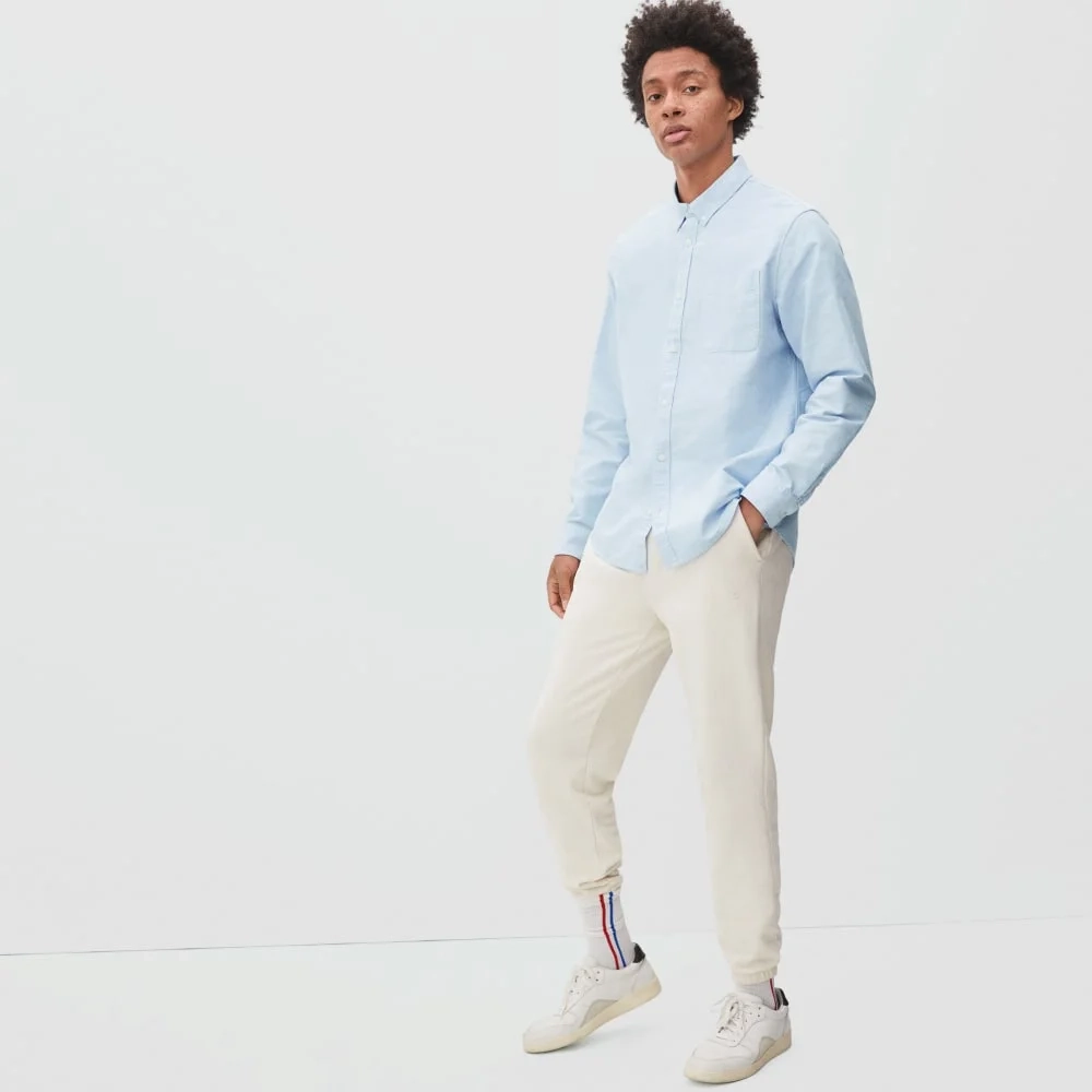 The Standard Fit Japanese Oxford Shirt | Uniform | Light Blue | Tall (4)