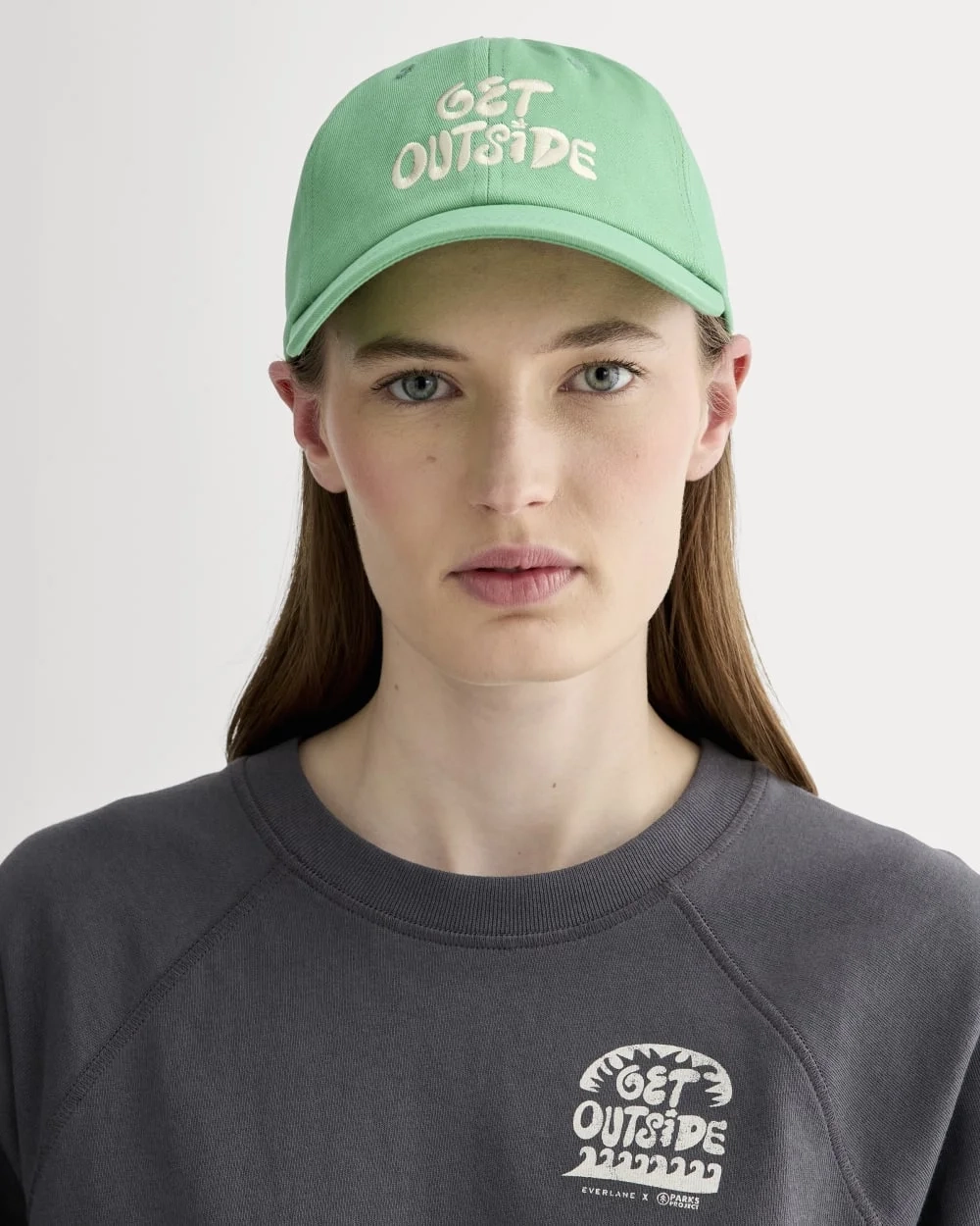 The Everlane x Parks Project Baseball Hat |  Green (2)