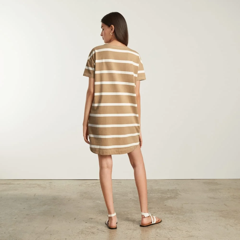 The Oversized Mariner Dress | Iced Coffee / Tan (4)