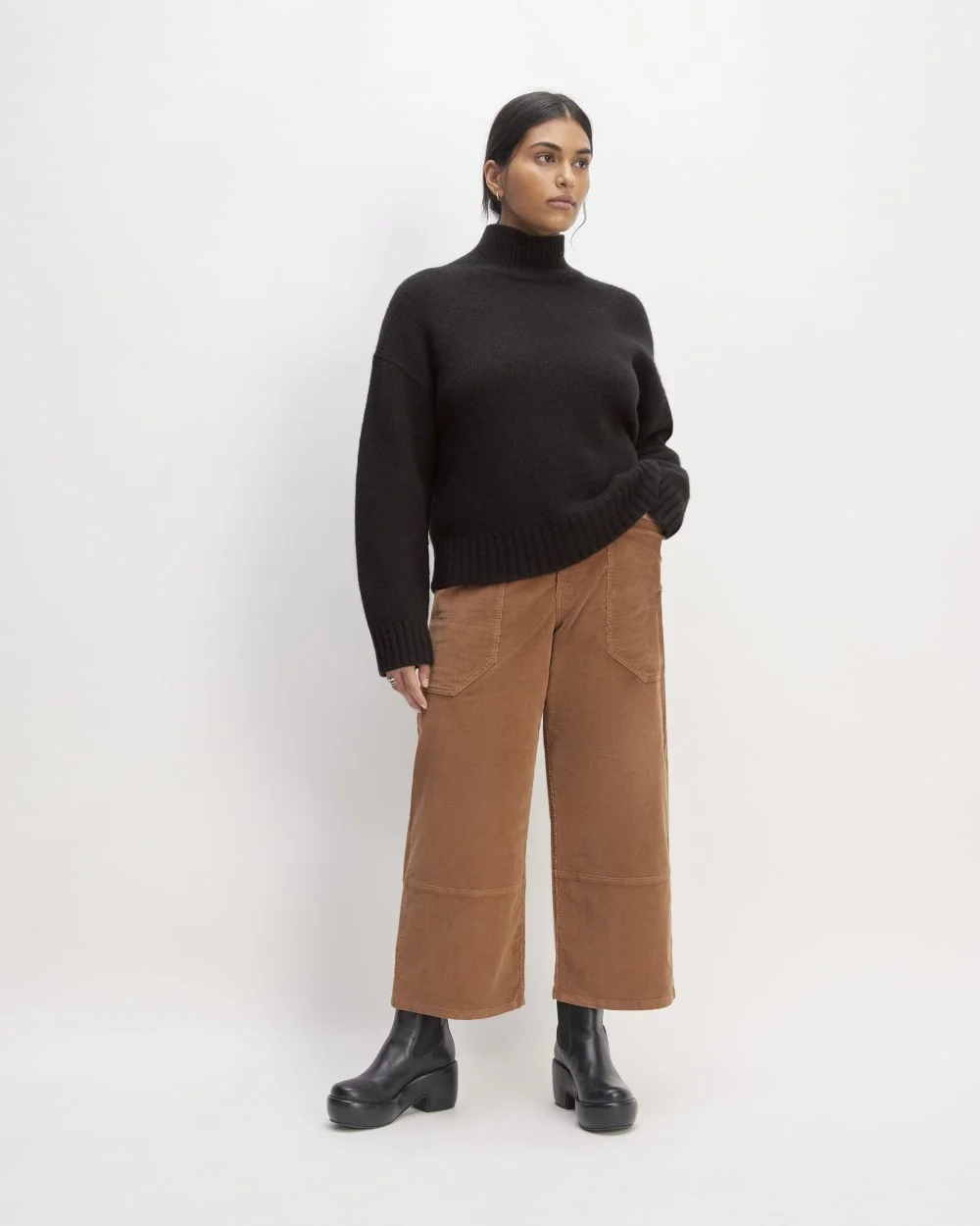 The Cloud Oversized Turtleneck | Black (6)