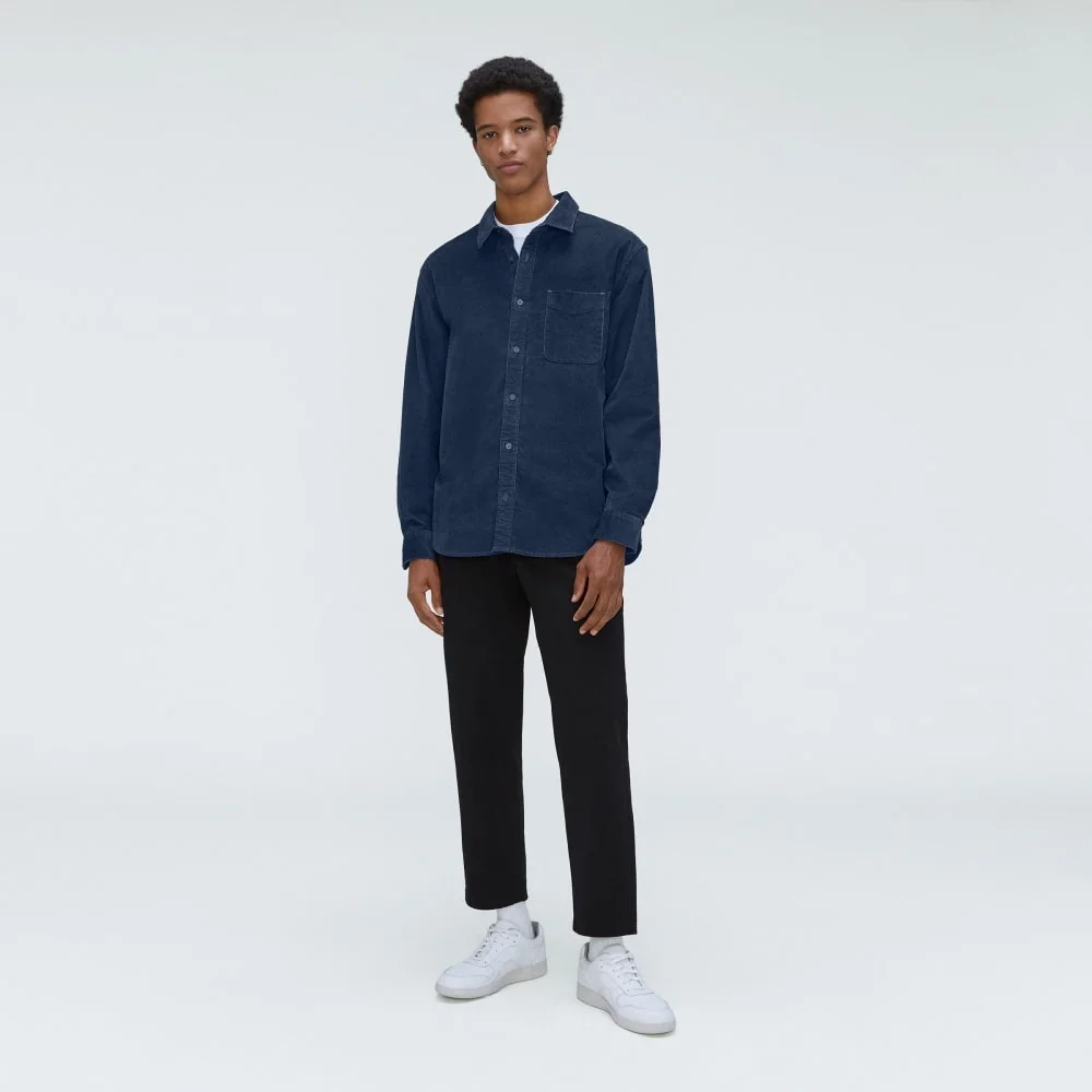 The Relaxed Corduroy Shirt  | Insignia Blue (4)