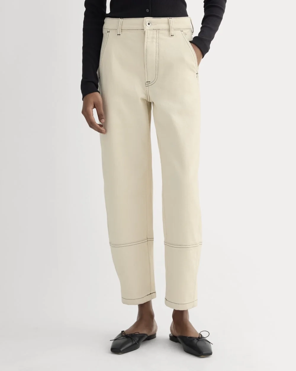 The Utility Barrel Jean | Ecru | Regular (5)