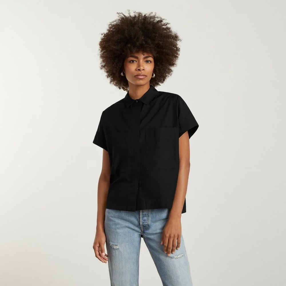 The Short-Sleeve Box Shirt | Black (6)