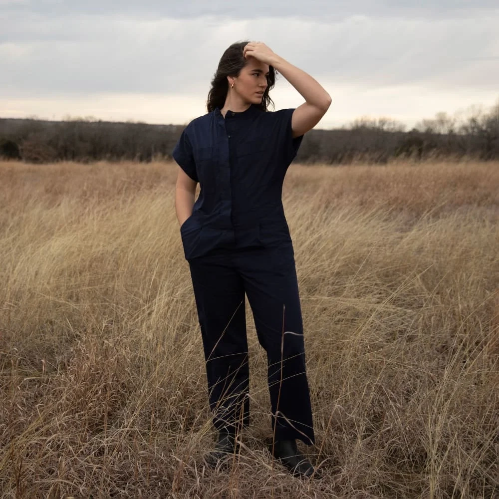 The Easy Workwear Jumpsuit | Navy (4)