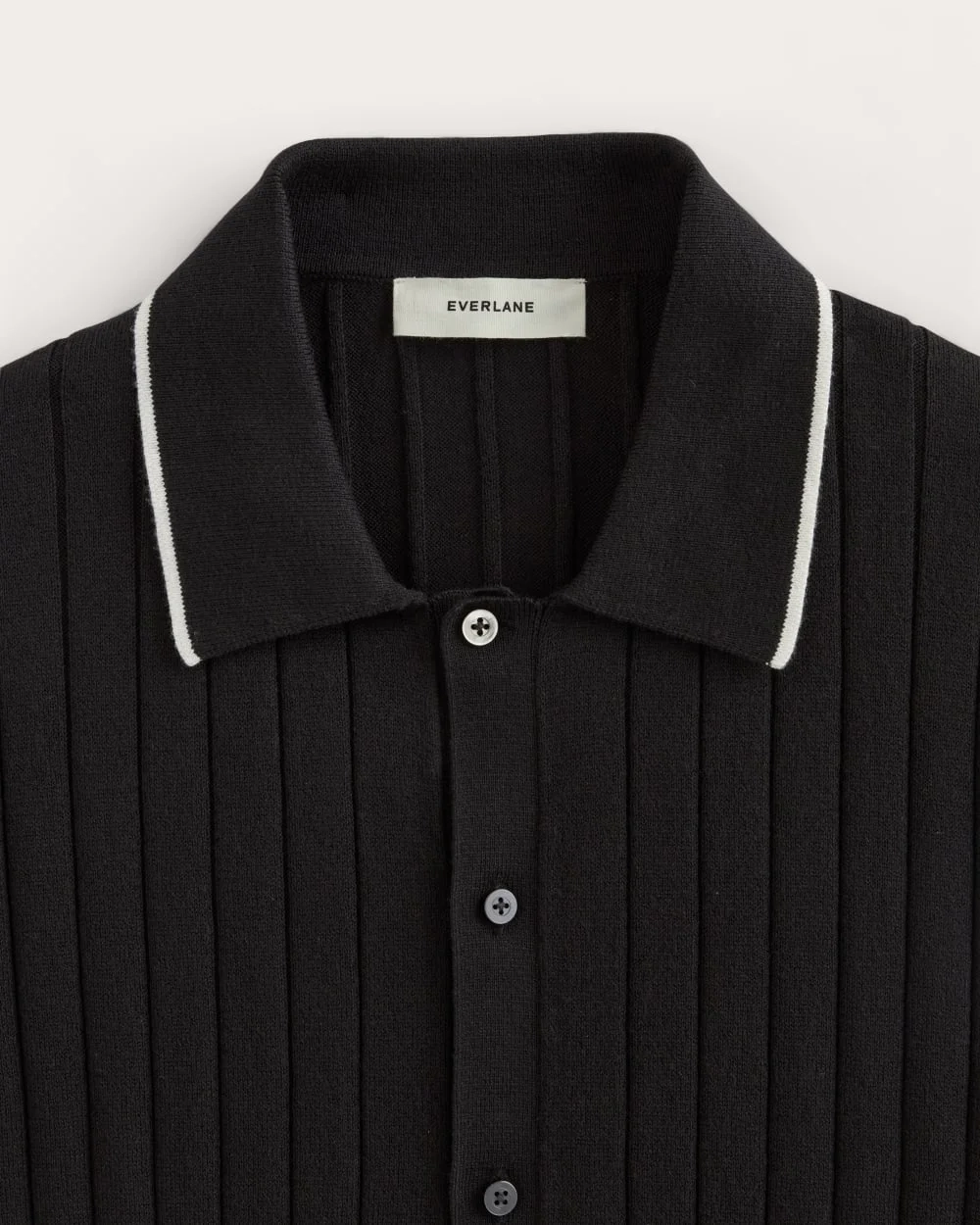The No-Sweat Button-Down Polo |  Black (4)