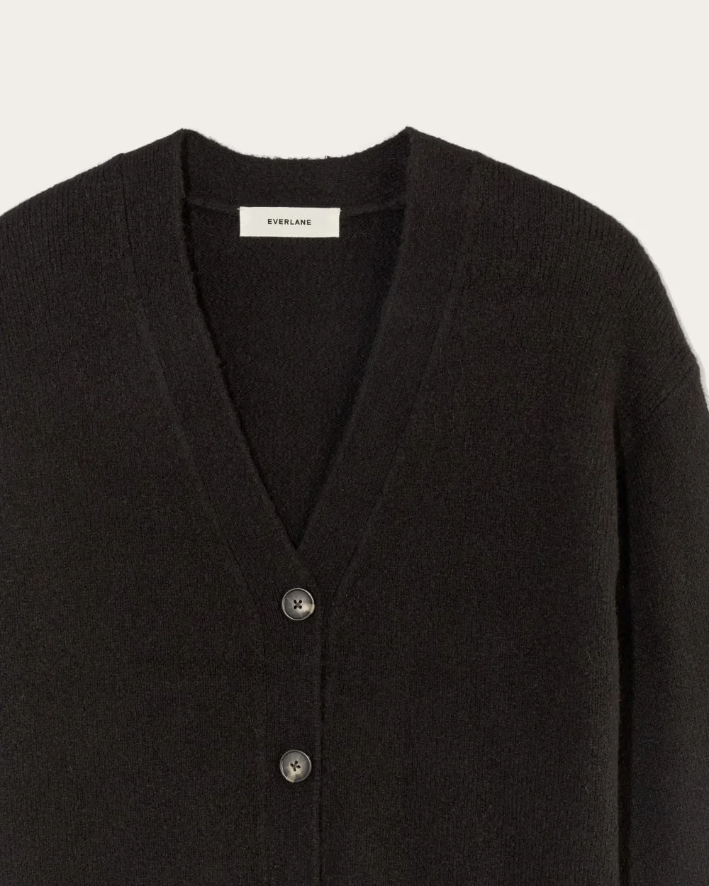 The Cocoon Cardigan in Plush Cotton | Black (4)