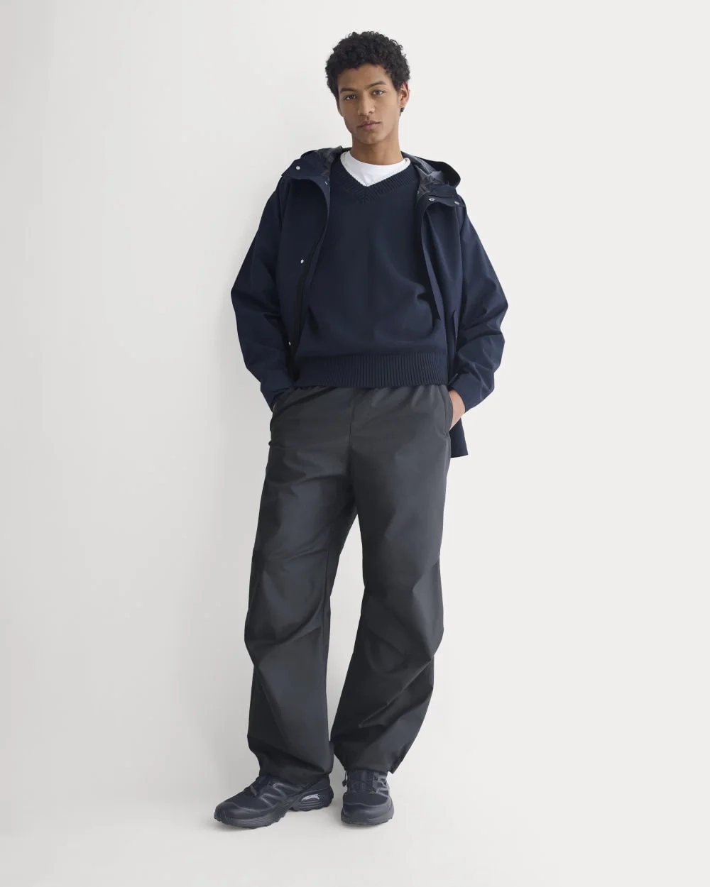 Baggy Parachute Pant | Washed Black (6)