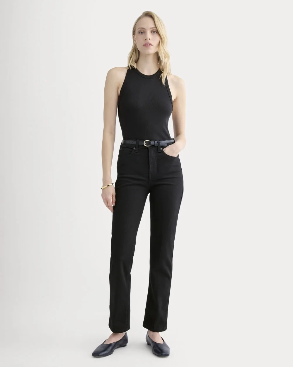 Luxe Rib Racerback Tank | Black (5)