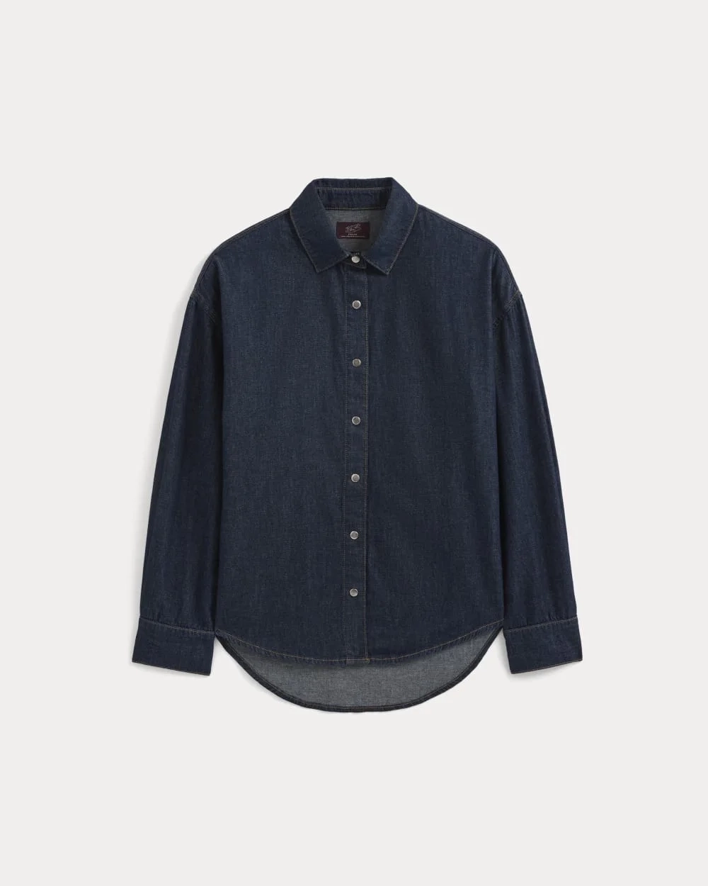 Everlane x Elena Bonvicini Balboa Button-Up Shirt | Deep Bay Indigo (4)