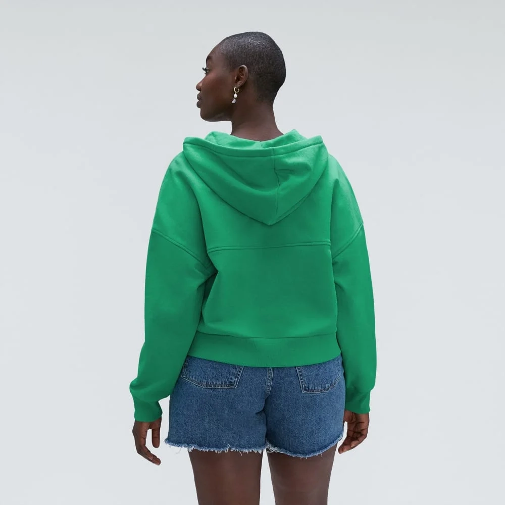 The Track Organic Cotton Hoodie | Bright Jade (2)