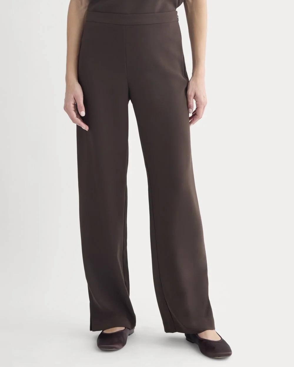 Drapey Crepe Pant | Dark Chocolate (5)