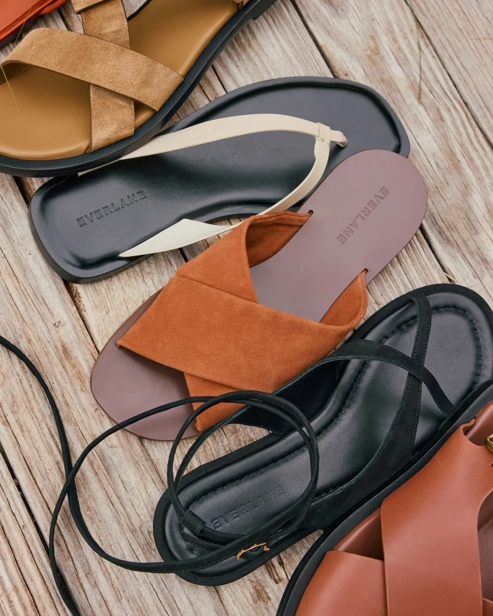 The Day Crossover Sandal | Saddle Brown Suede (4)