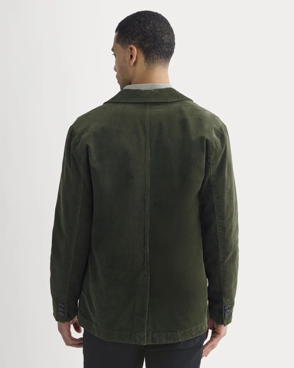 Fine Wale Corduroy Chore Blazer | Dark Forest (5)