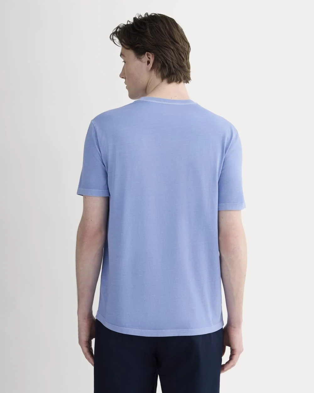 The Essential Organic Garment-Dyed Crew | Granada Sky Blue Garment Dye (5)