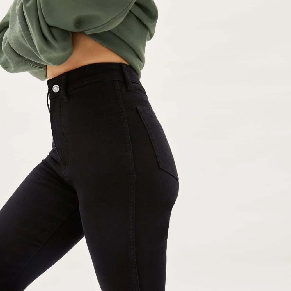 The Way-High® Clean Front Skinny Jean  | Black | 28.5” Inseam (9)