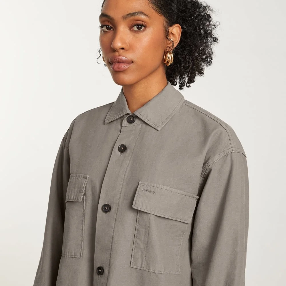 The Everyone Spring Shirt Jacket | Clay (8)