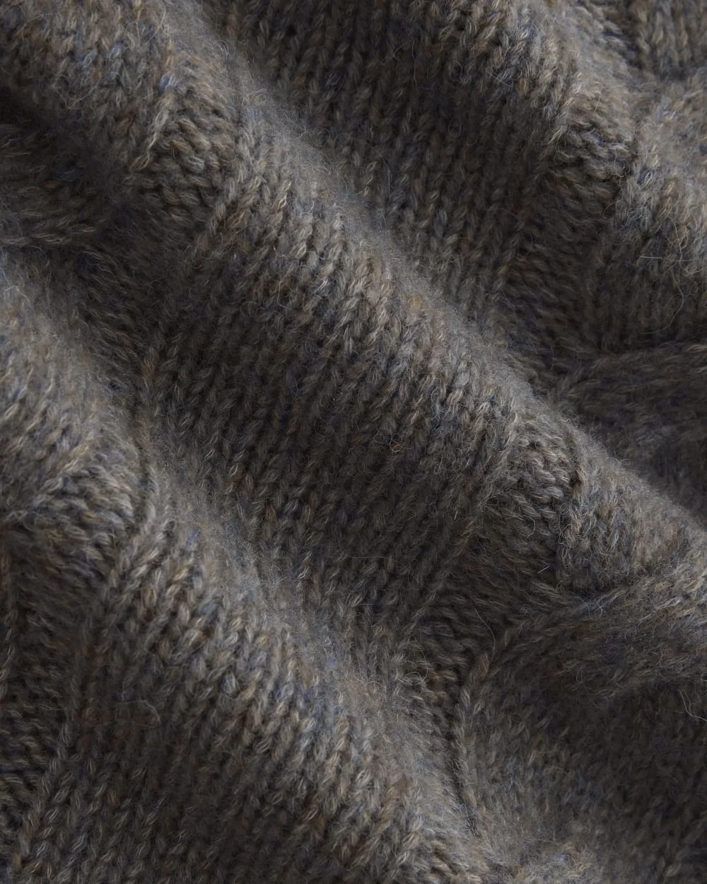 Cloud Cable V-Neck Sweater | Blue Multi Twist (5)