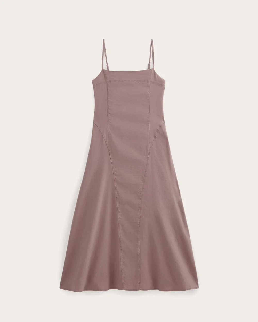 The Seamed Dress in Stretch Linen | Rose Dusk (5)