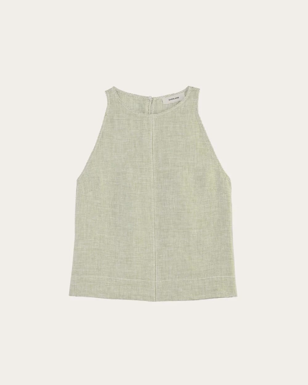 The Linen High-Neck Tank | Elm Gingham (5)