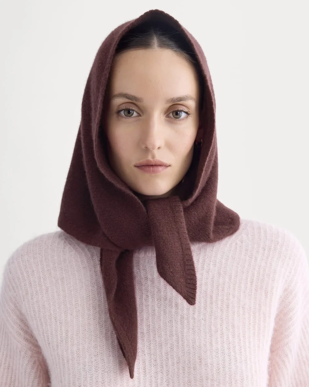 Cashmere Lovergirl Large Kerchief | Burgundy (3)