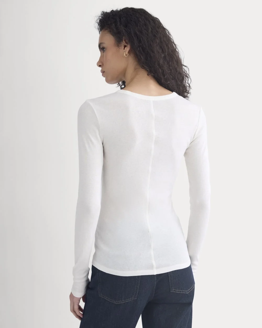 Tissue Long-Sleeve Crew | Bone (6)