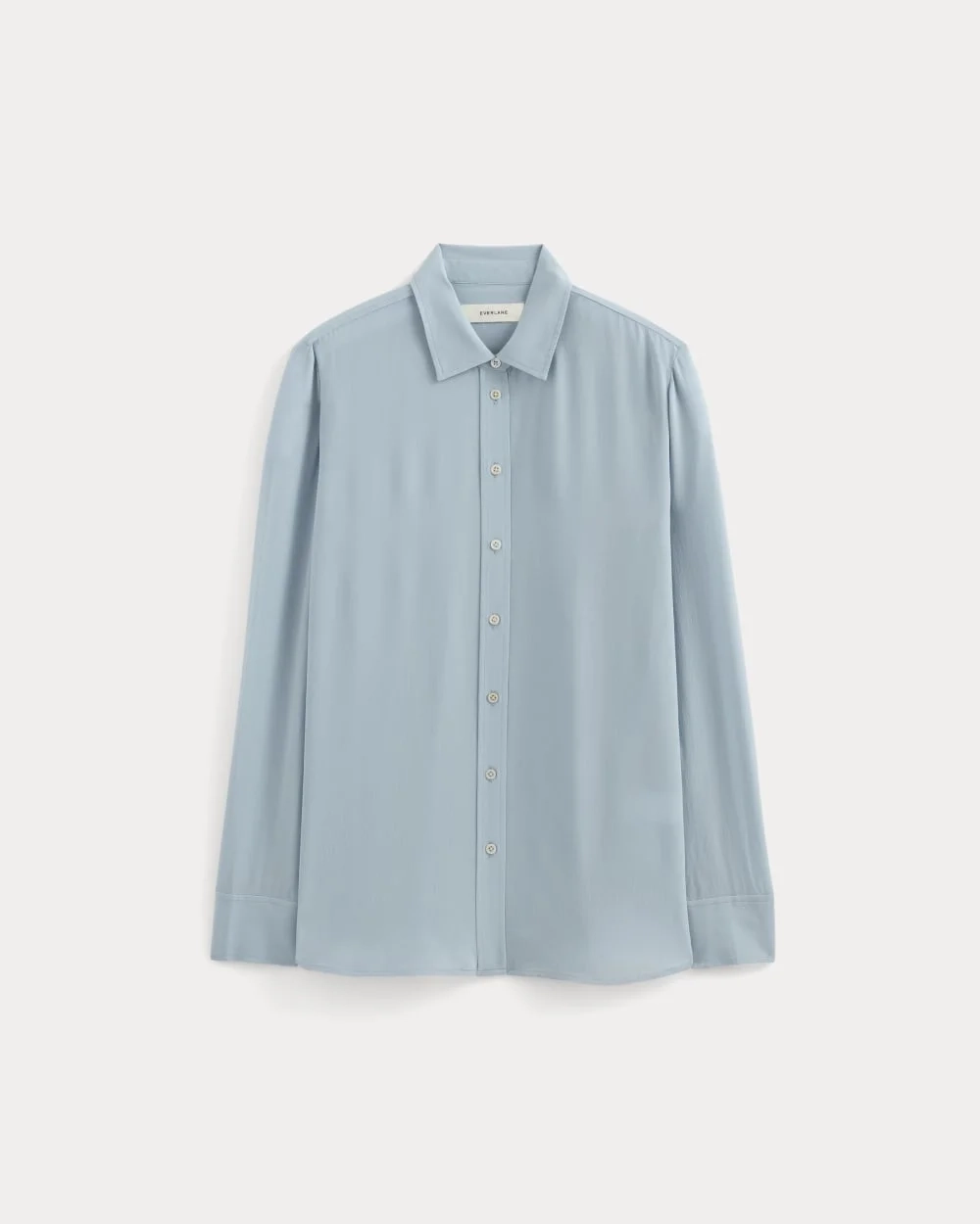 The Must-Have Shirt in Washable Silk | Soft Blue (6)