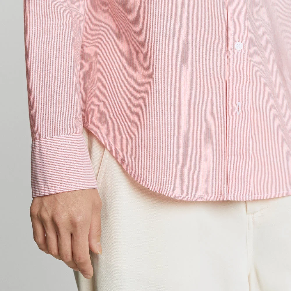 The Must-Have Shirt in Silky Cotton | Mandarin / White (6)