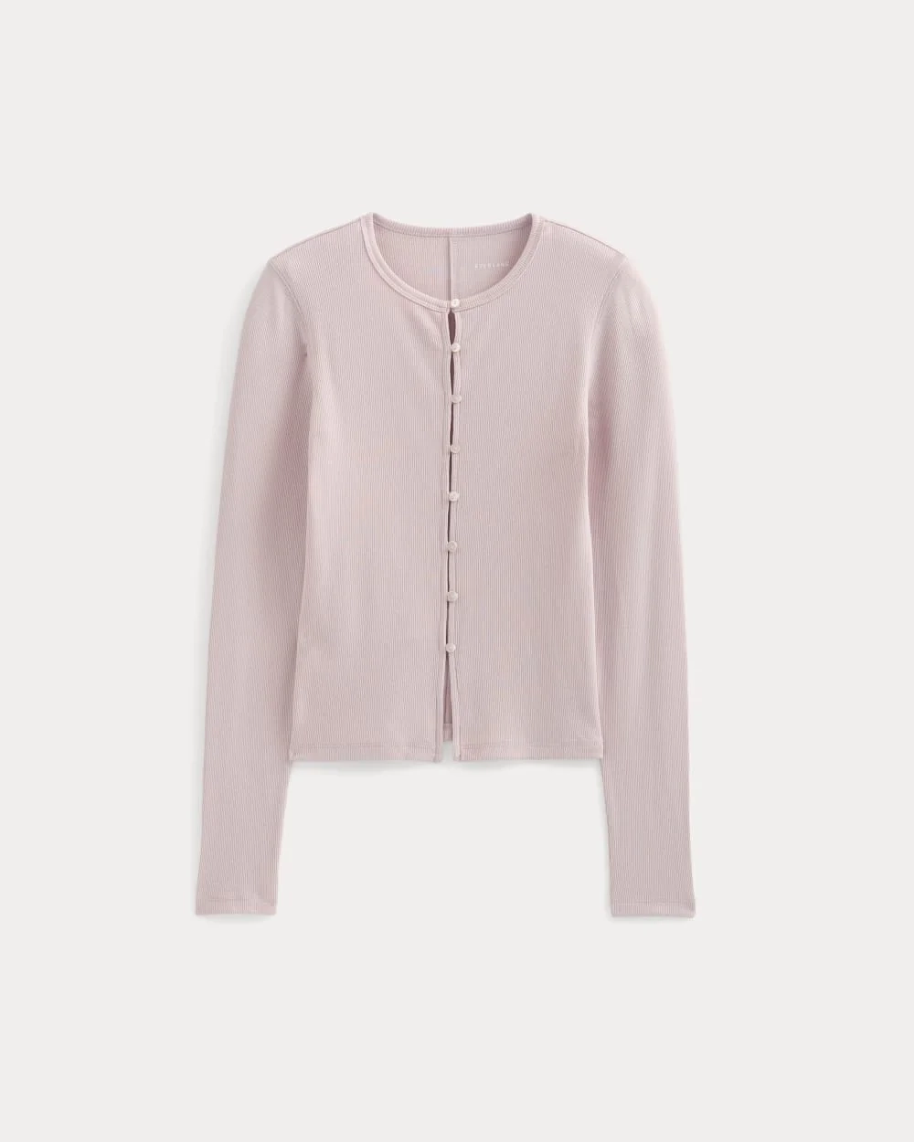 Luxe Rib Button-Up Top | Burnished Lilac (5)