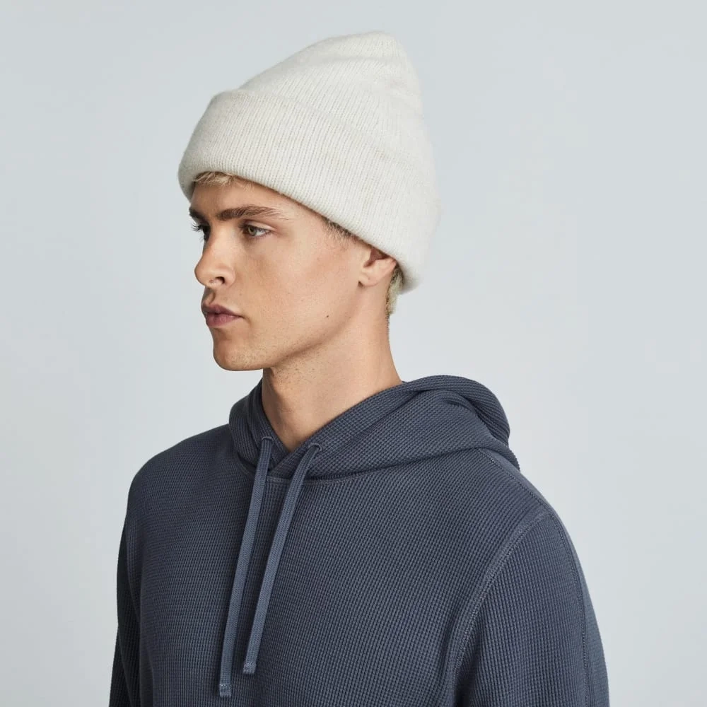 The Felted Merino Beanie | Heathered Oat (5)