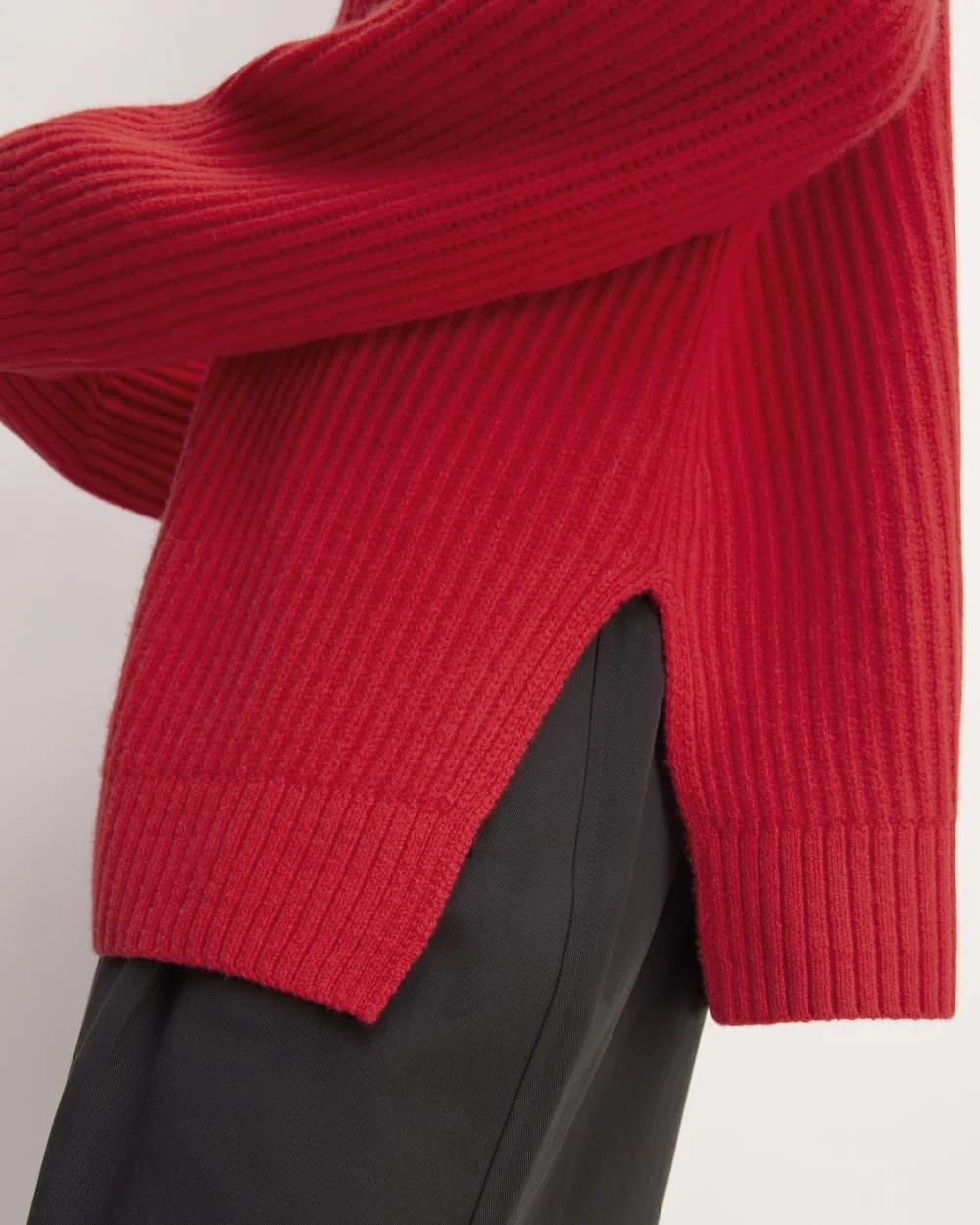 The Oversized Crew in Luxe Merino | Classic Red (6)