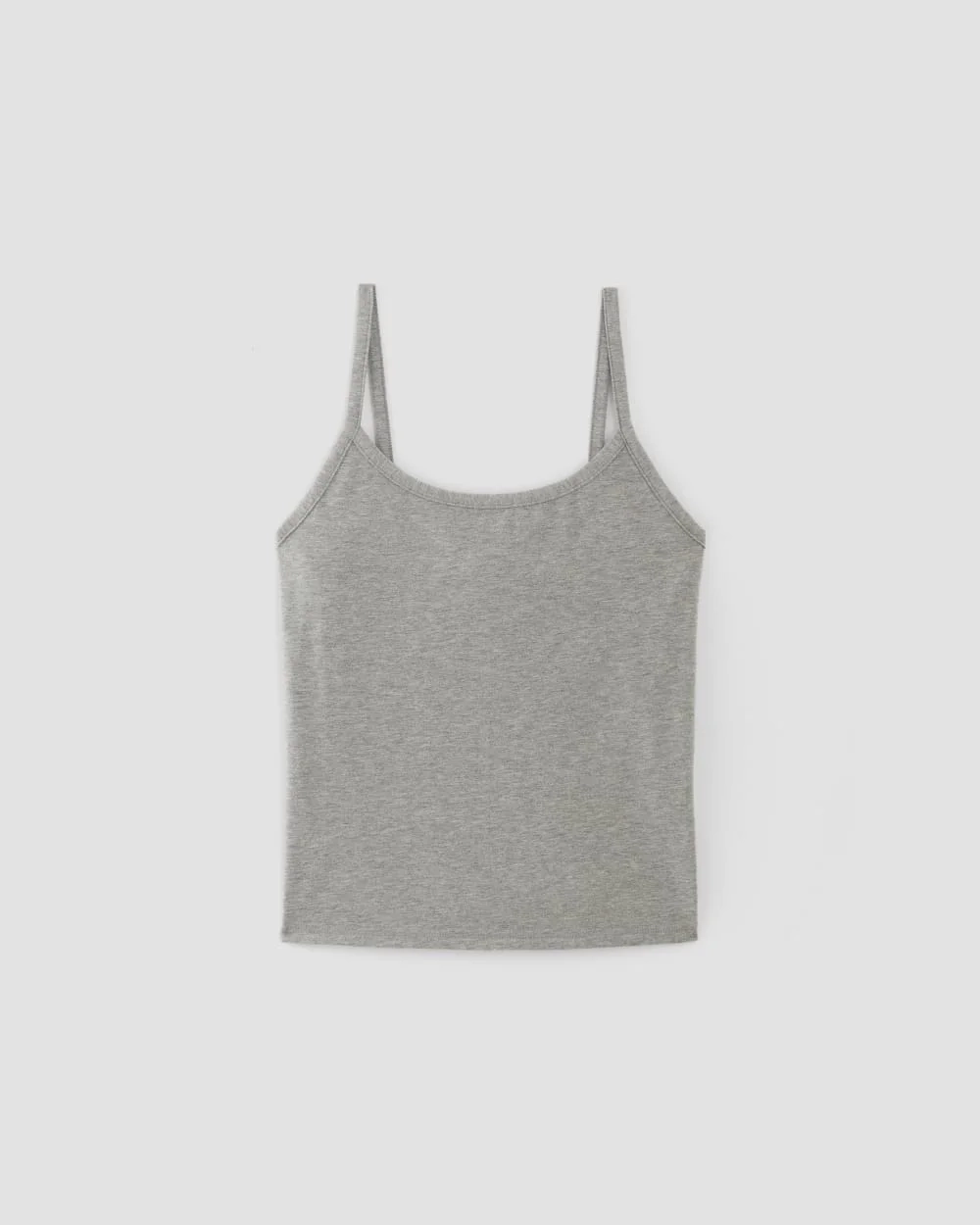 The Supima® Form Spaghetti Strap Cami | Mid Heather Grey (4)