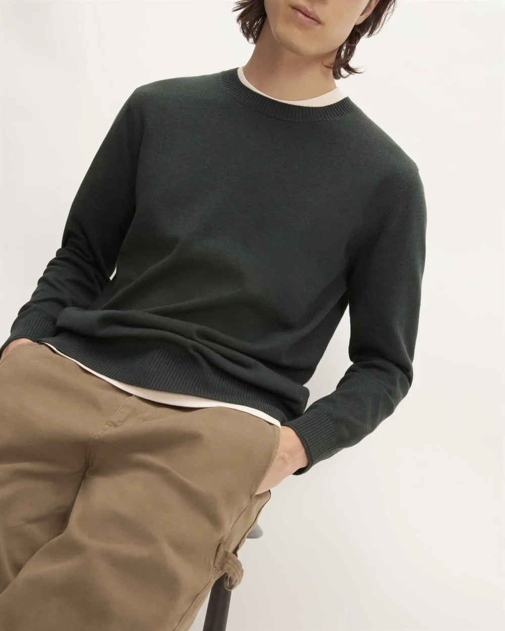 The No-Sweat Sweater | Uniform | Scarab / Black Twist (6)