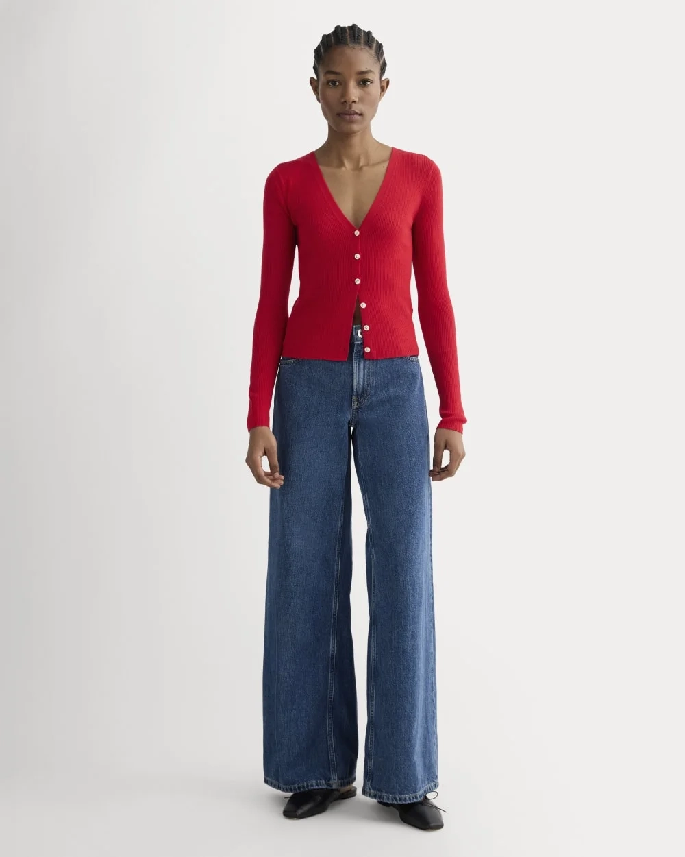 The Cardigan in Ultrasoft Merino | Classic Red (6)