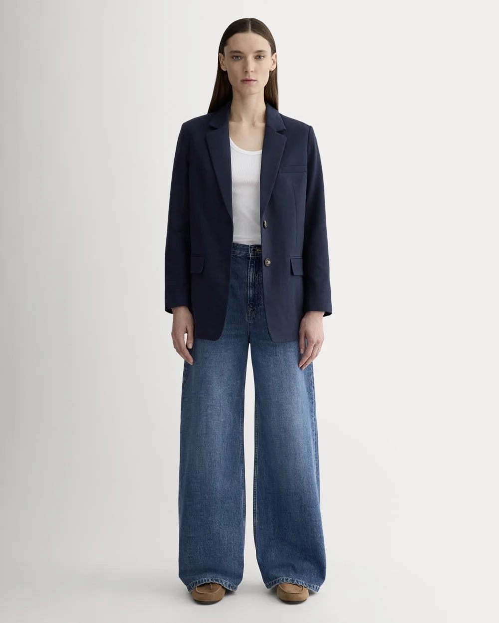 The Oversized Blazer in Buttersmooth | Navy (5)