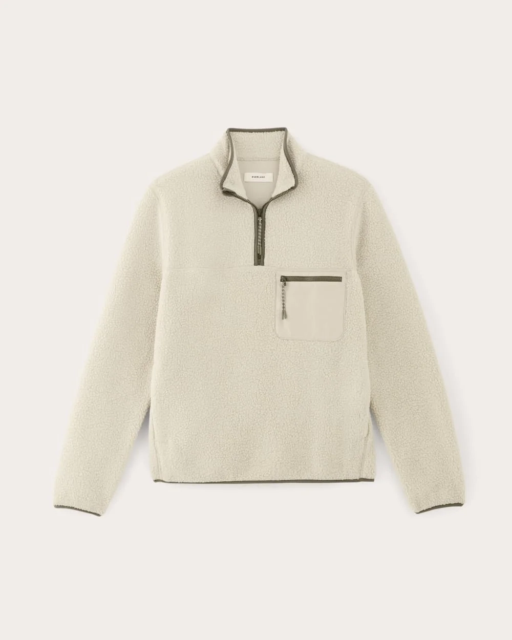 The Teddy Quarter-Zip Fleece | Heathered Oat (6)