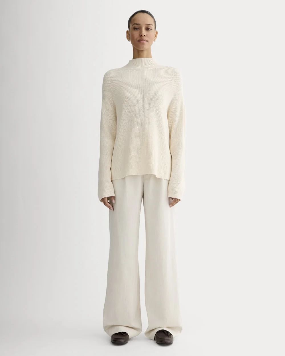 The Slouchy Funnel Neck in Everyday Cotton | Canvas (5)