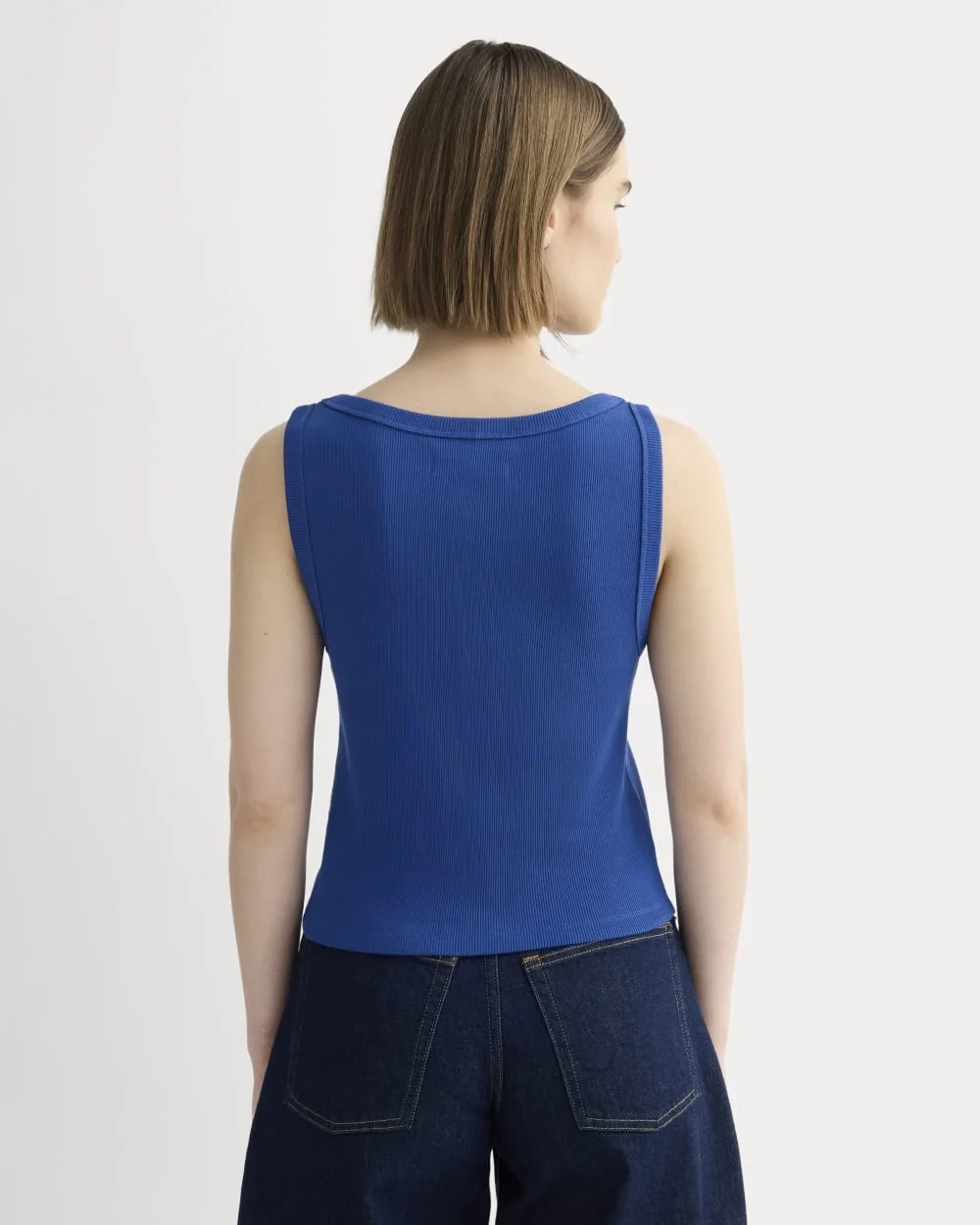 The Selfie Boatneck Tank | Bright Cobalt (5)