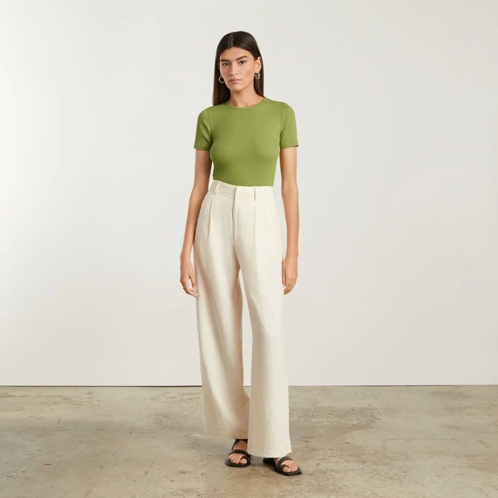 The Pima Micro-Rib Crew Tee | Pepper (5)