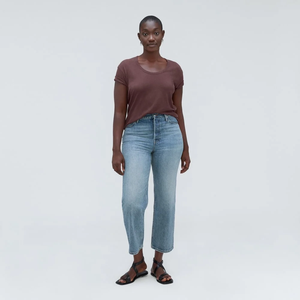 The Air Scoop-Neck Tee | Espresso (5)