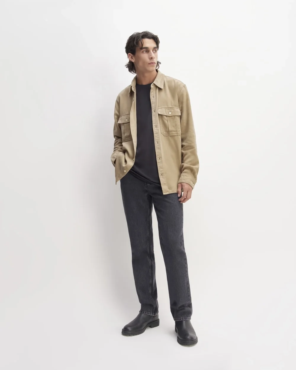 The Utility Shirt Jacket in Buttersoft | Cornstalk (5)