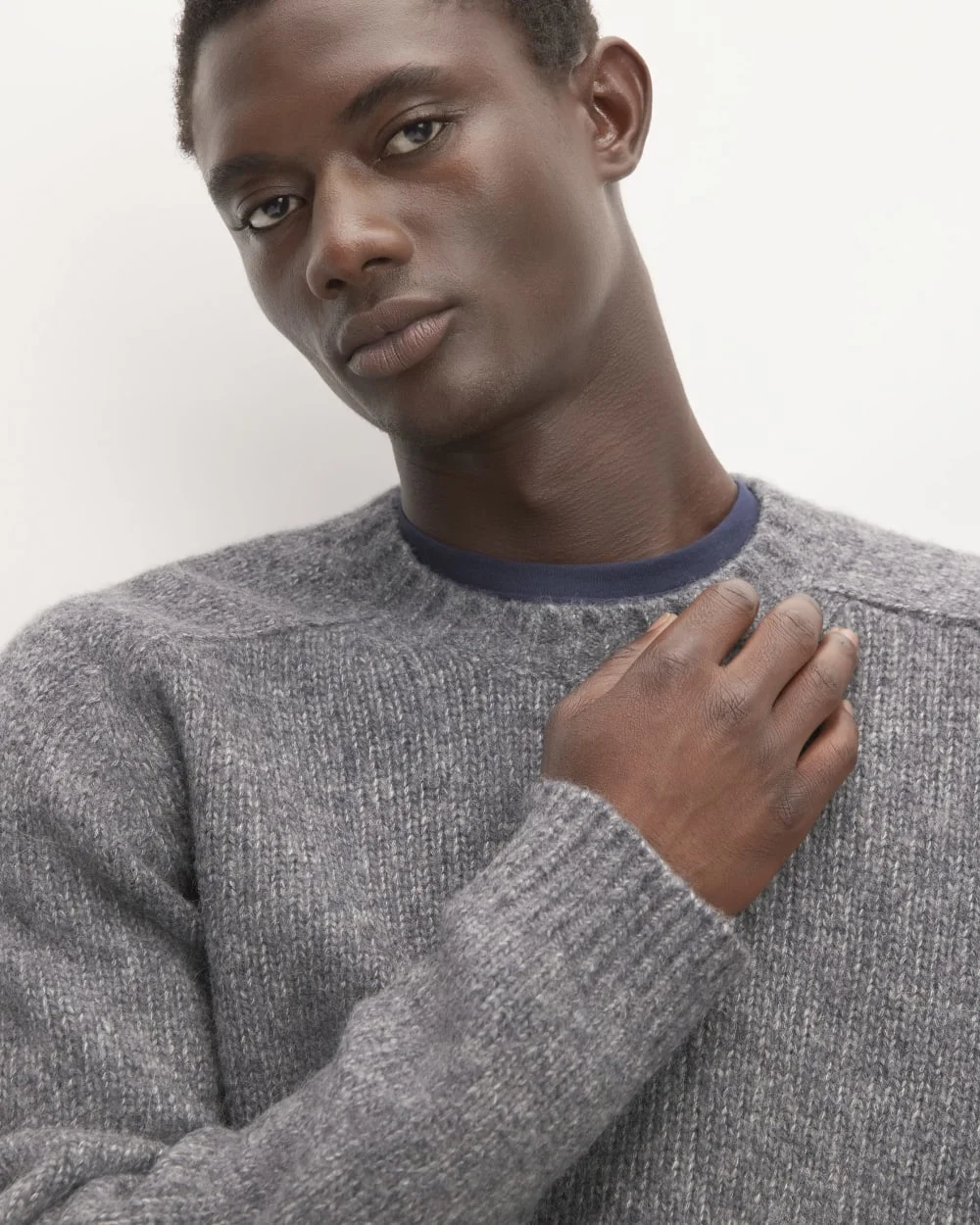 The Cloud Crewneck Sweater | Heathered Dark Charcoal (4)