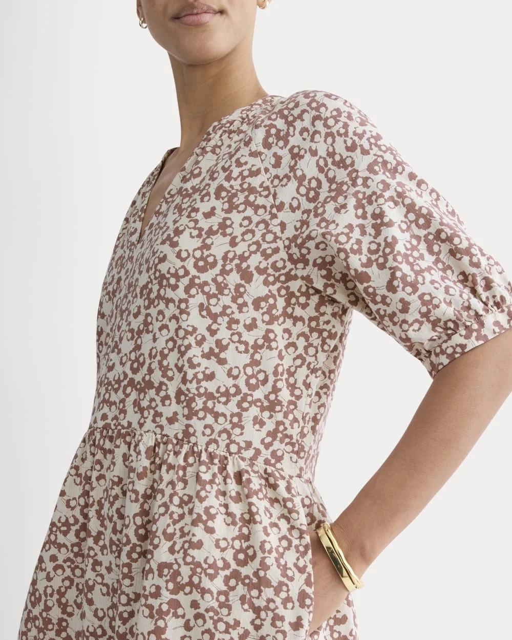 The Farmers Market Dress | Natural / Rose Dusk Floral (4)