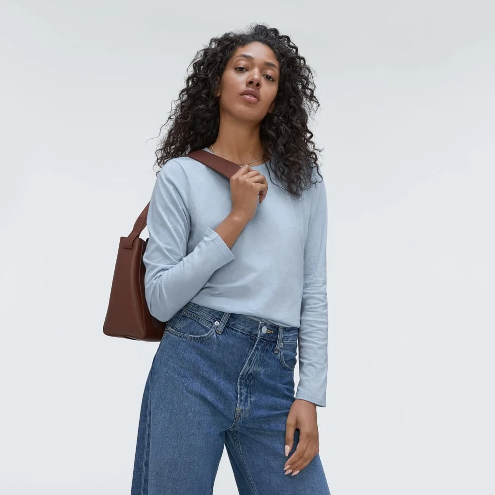 The Organic Cotton Long-Sleeve Crew | Mist (6)