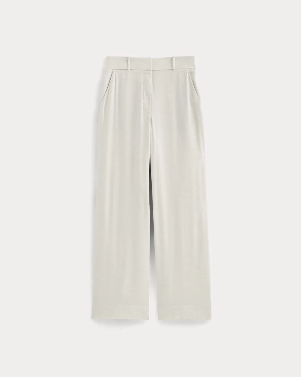The Wide-Leg Pant in Stretch Linen | Natural Chambray (6)