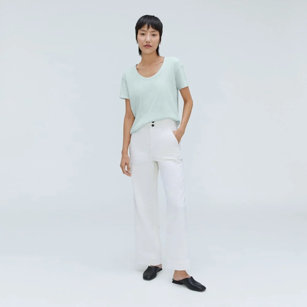 The Air Scoop-Neck Tee | Ice Blue (6)