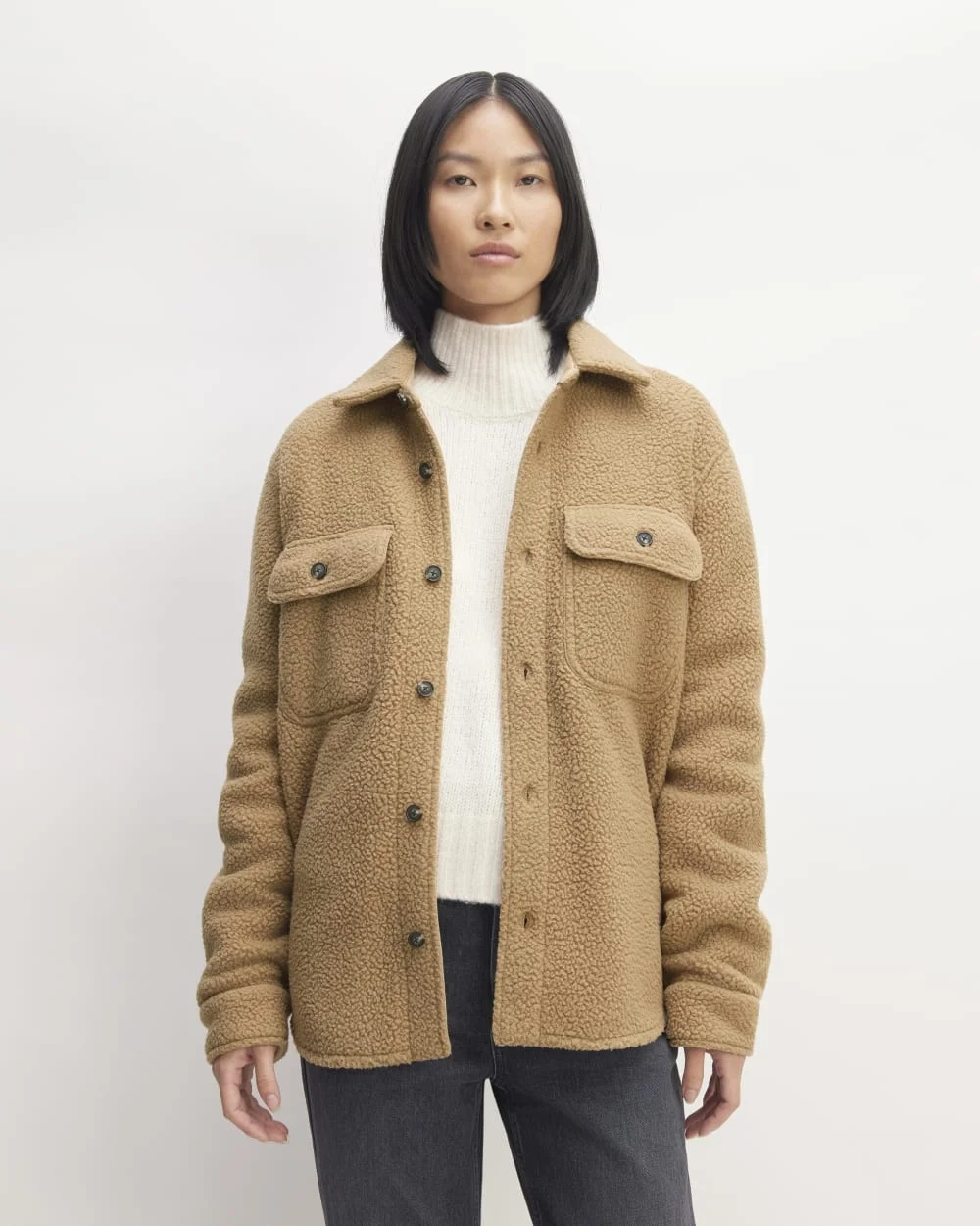 The ReNew Fleece Everyone Overshirt | Tiger's Eye