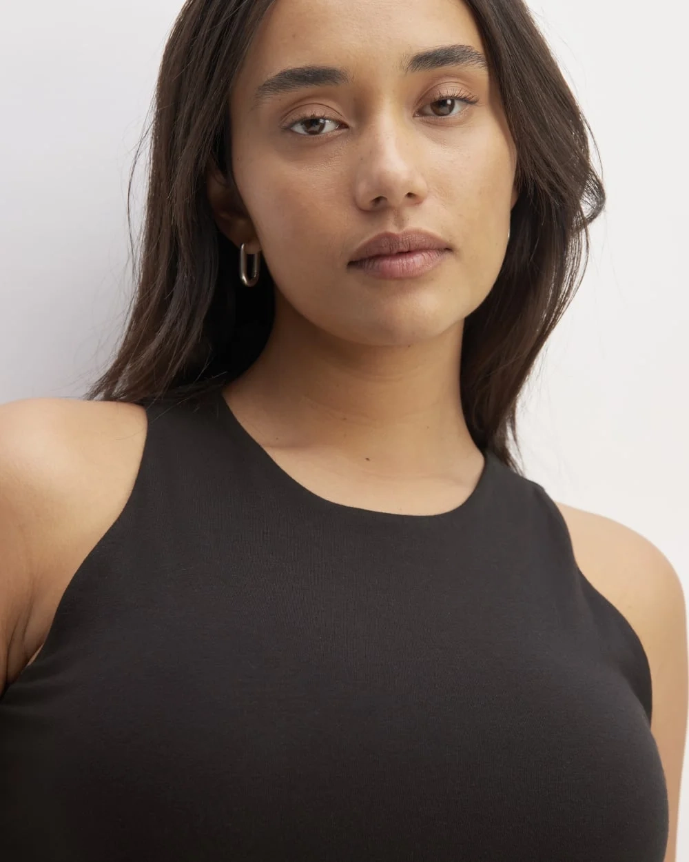 The Supima® High-Neck Riviera Dress | Black (4)
