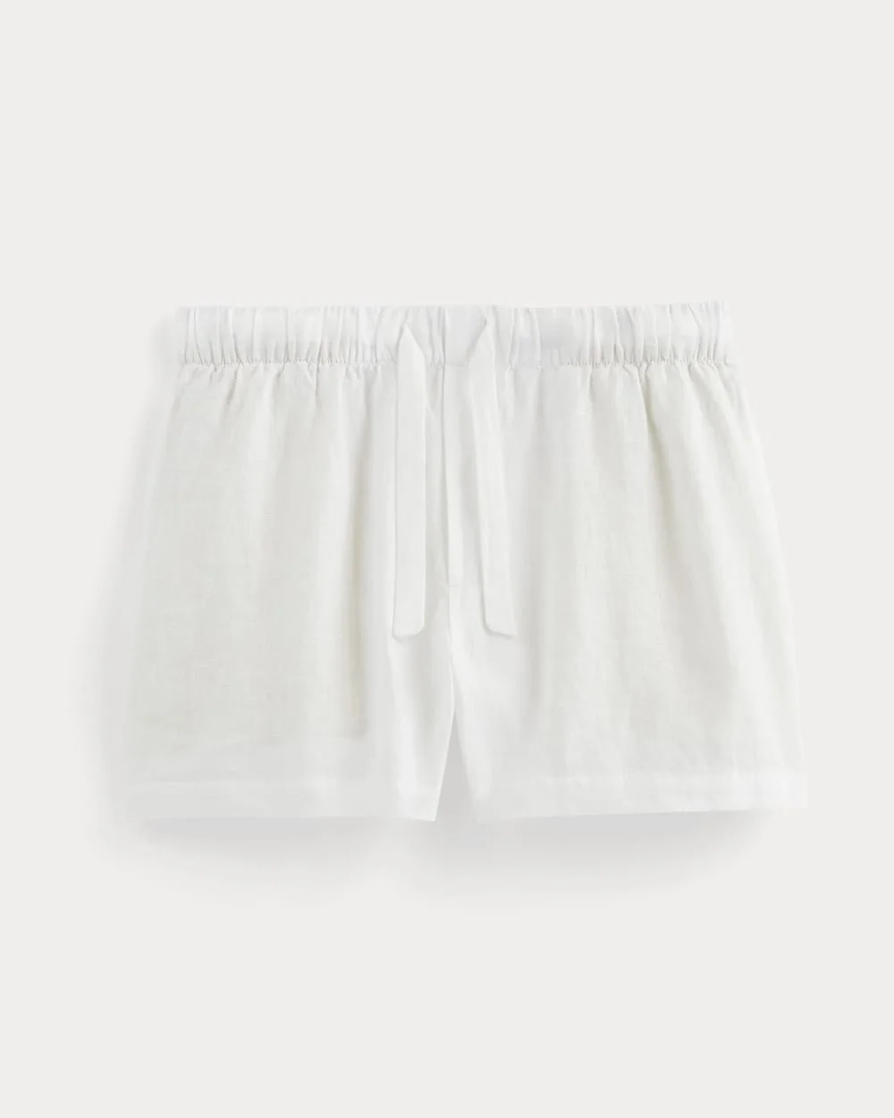 The Drawstring Boxer Short in Linen | White (5)