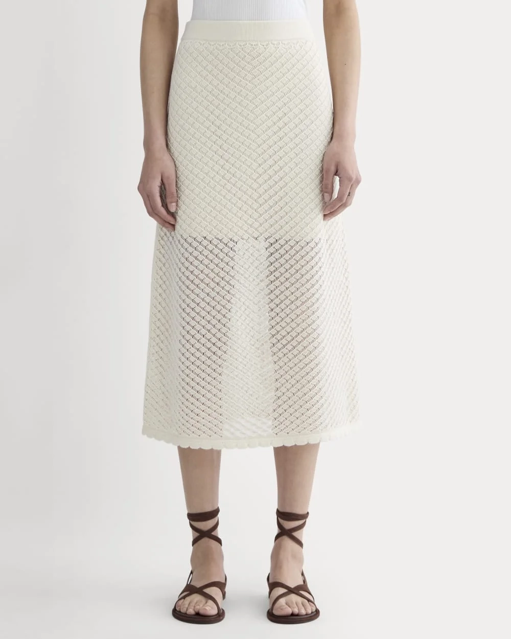The Lace Knit Skirt | Birch (4)