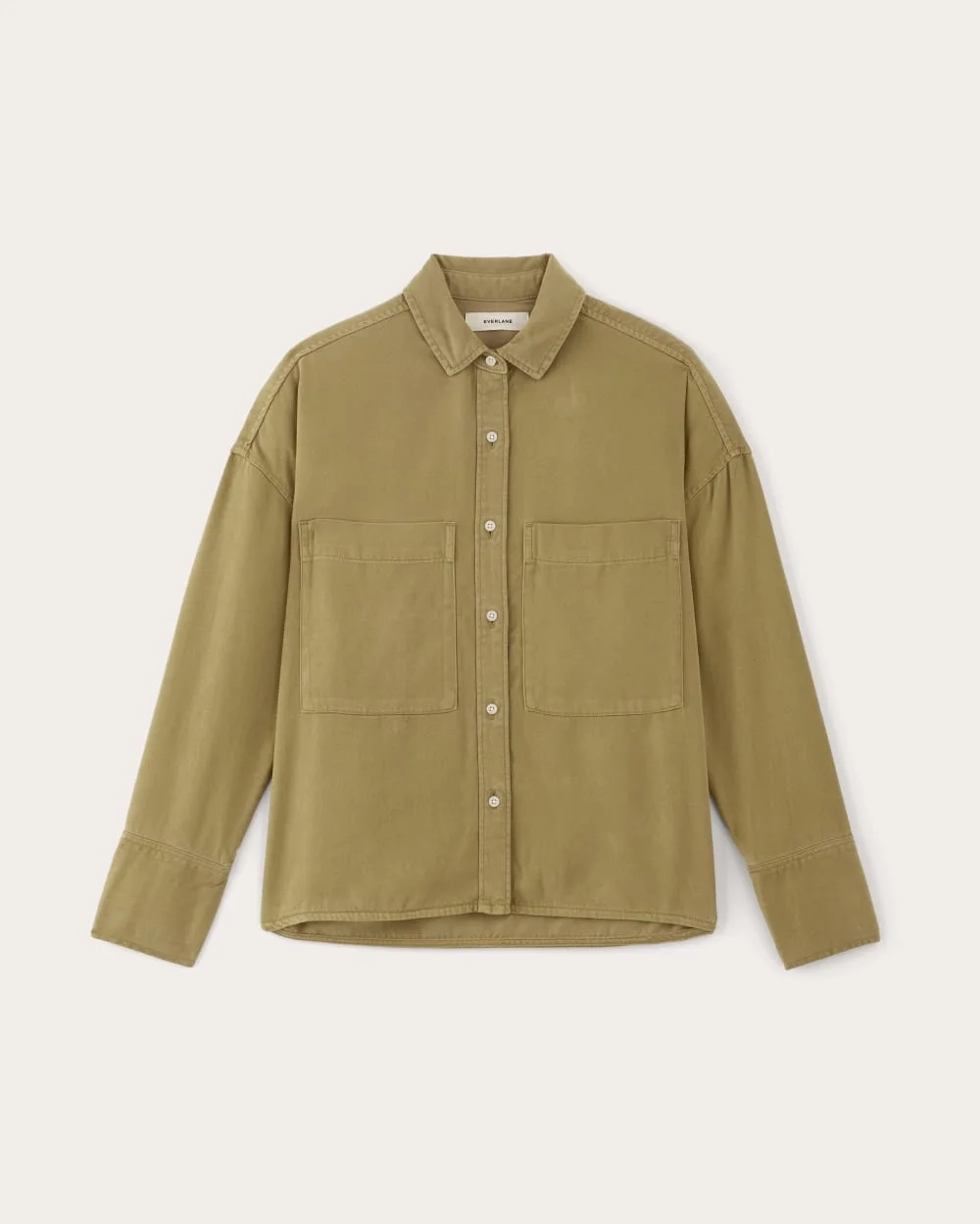 The Boxy Overshirt in Buttersoft | Fennel Seed (6)
